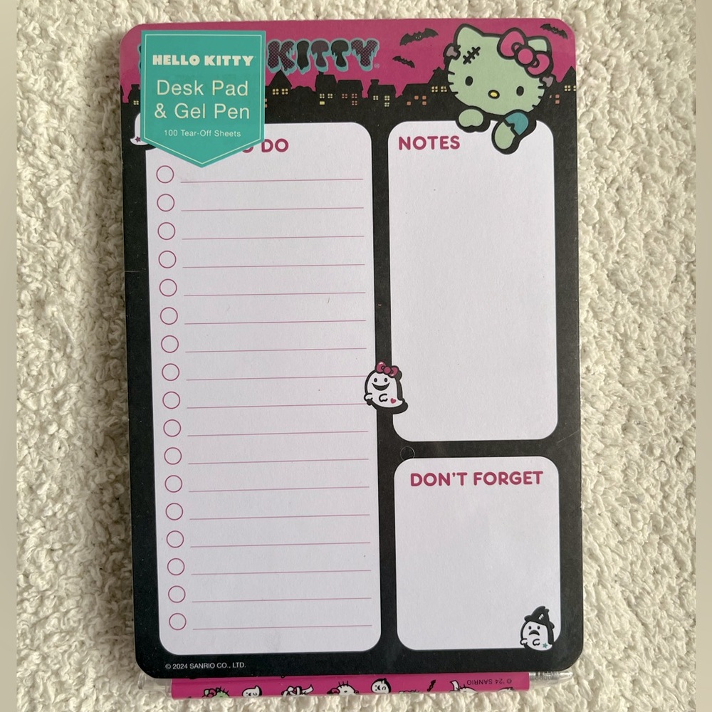 Hello Kitty Halloween To-do List Pad